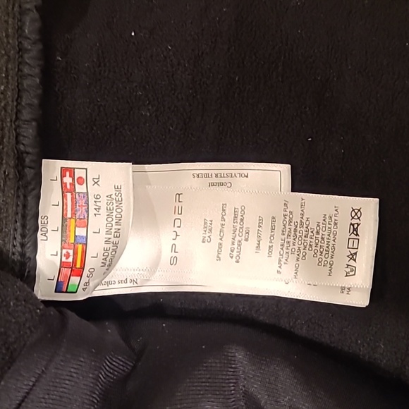SPYDER Jacket Black Sz. L - Picture 9 of 9